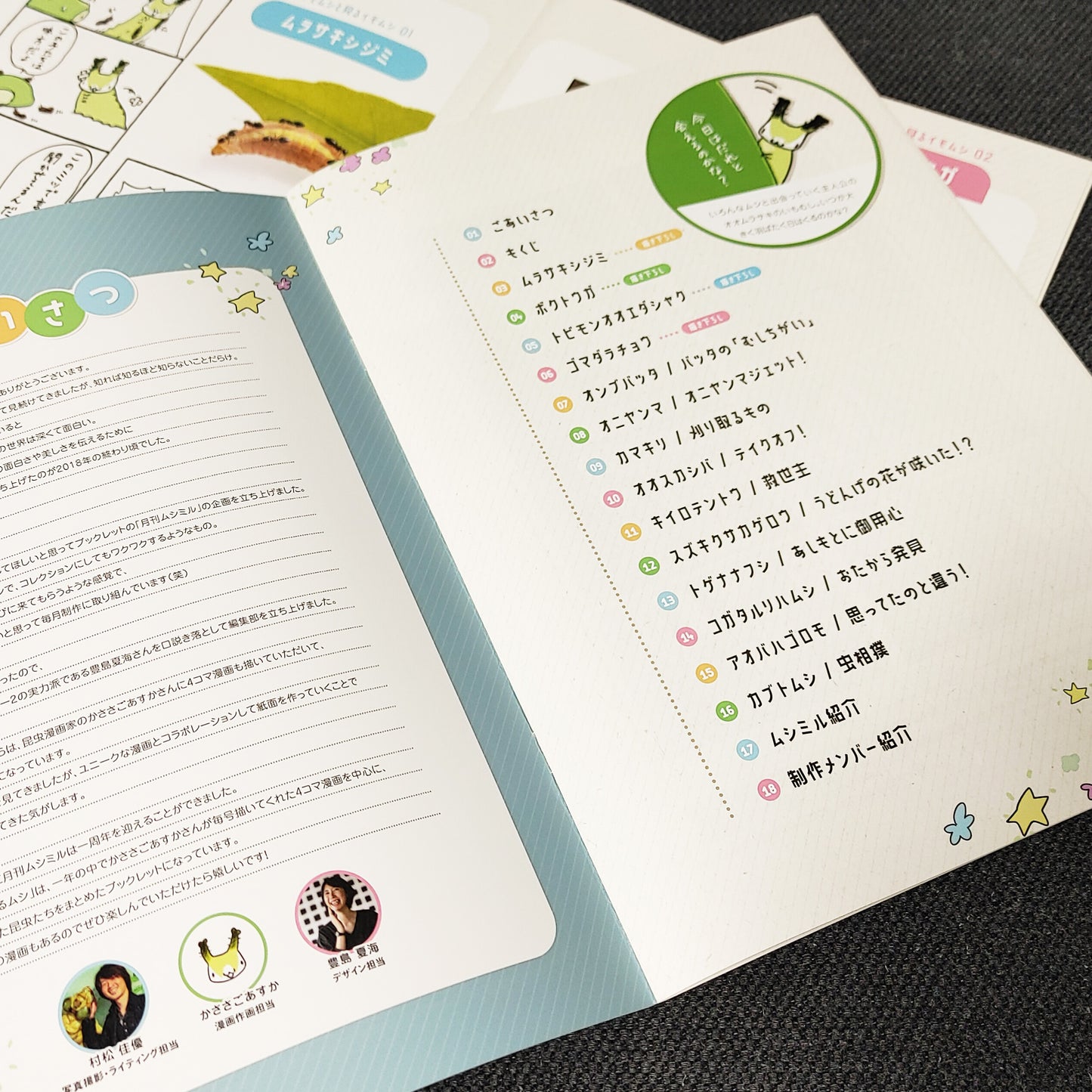 「いもむしと見るムシ!Vol.01」(月刊ムシミル×かささごあすかコラボブックレット)